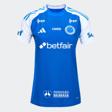 Camisa Feminina adidas Cruzeiro 2025/26 I Com Patrocínios